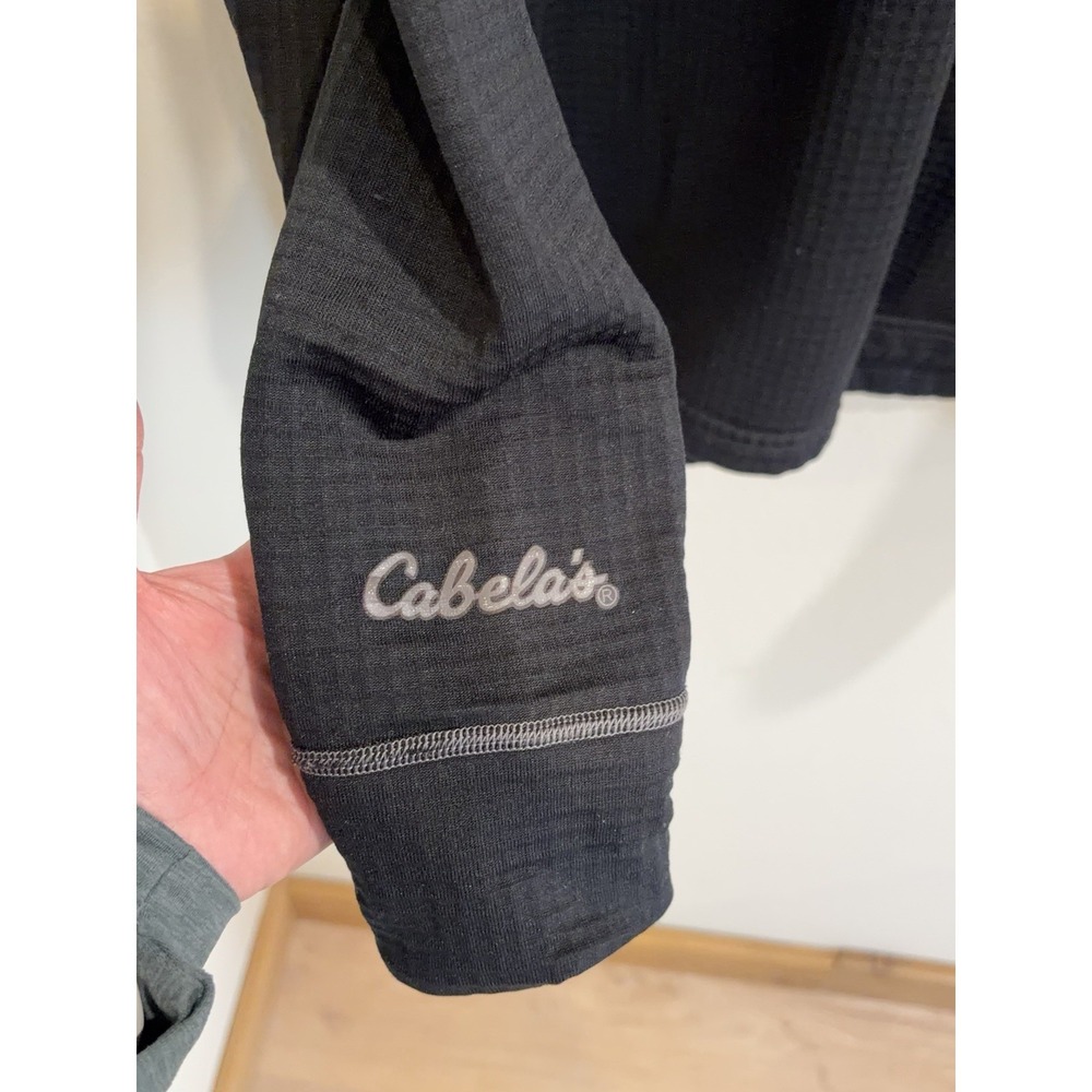 Cabelas Base‎ Layer Grid Fleece Thermal Pullover Polartec Power Dry Mens XL Tall - Picture 3 of 7